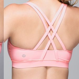 Light pink Lululemon Energy bra size 6